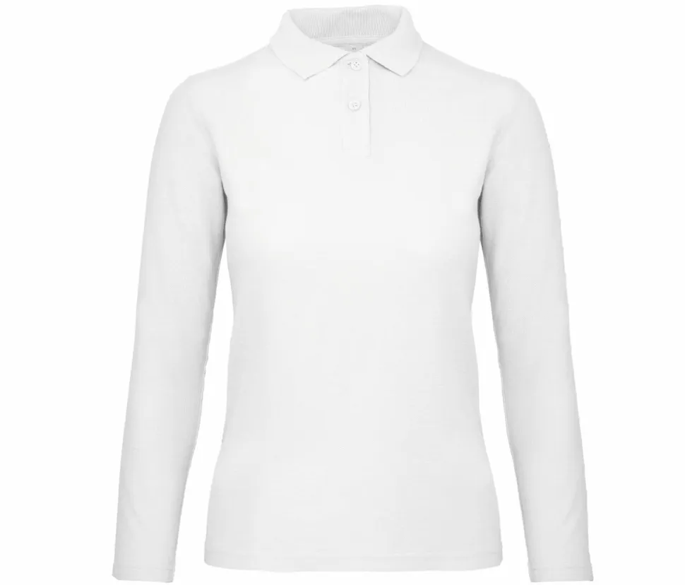 B&C ID1LW - Polo Manches Longues Femme