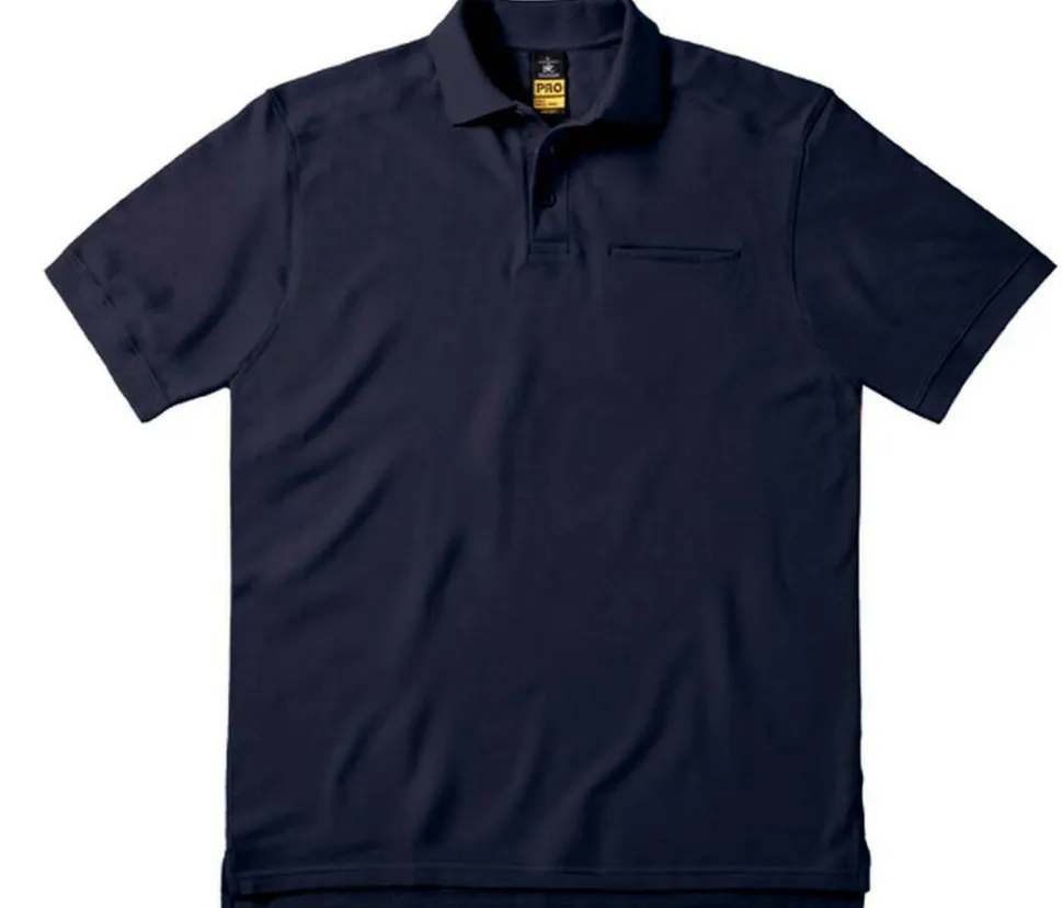 B&C Pro BC815 - Polo Homme Manches Courtes Poche Poitrine
