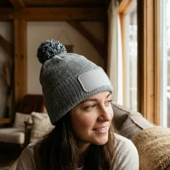Beechfield B443 - BONNET À POMPON PATCH SNOWSTAR®