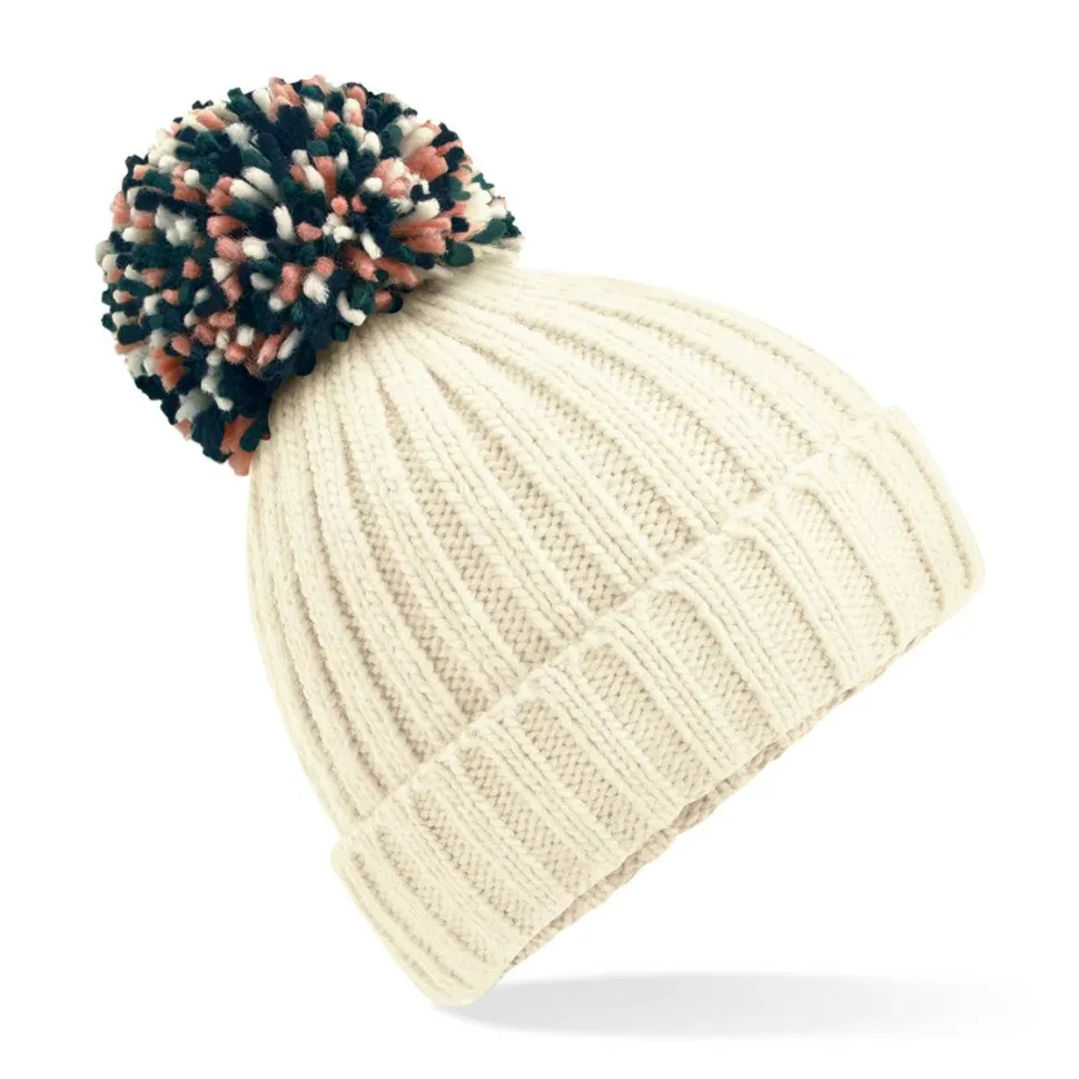 Beechfield B390 - Bonnet Douillet en Tricot avec Doublure Chaude