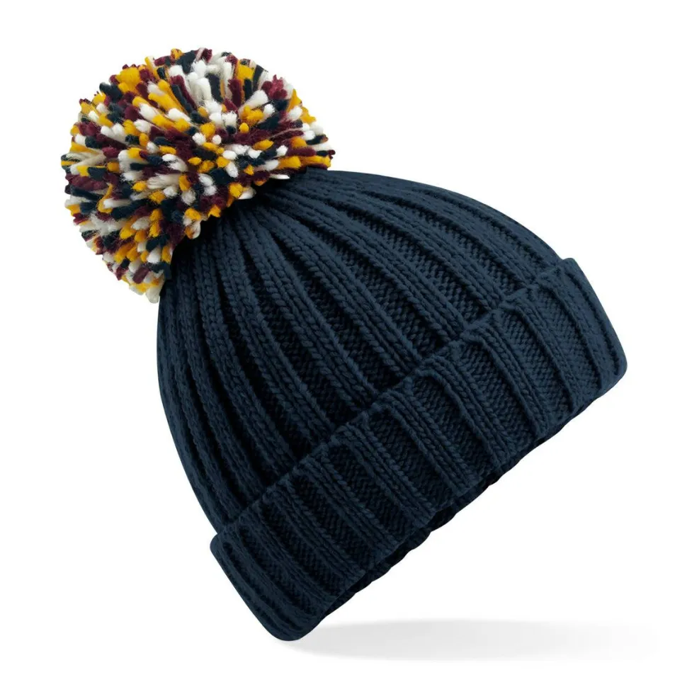Beechfield B390 - Bonnet Douillet en Tricot avec Doublure Chaude