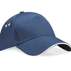 Beechfield BC15C - Casquette Contrastée 5 Panneaux avec Visière Sandwich
