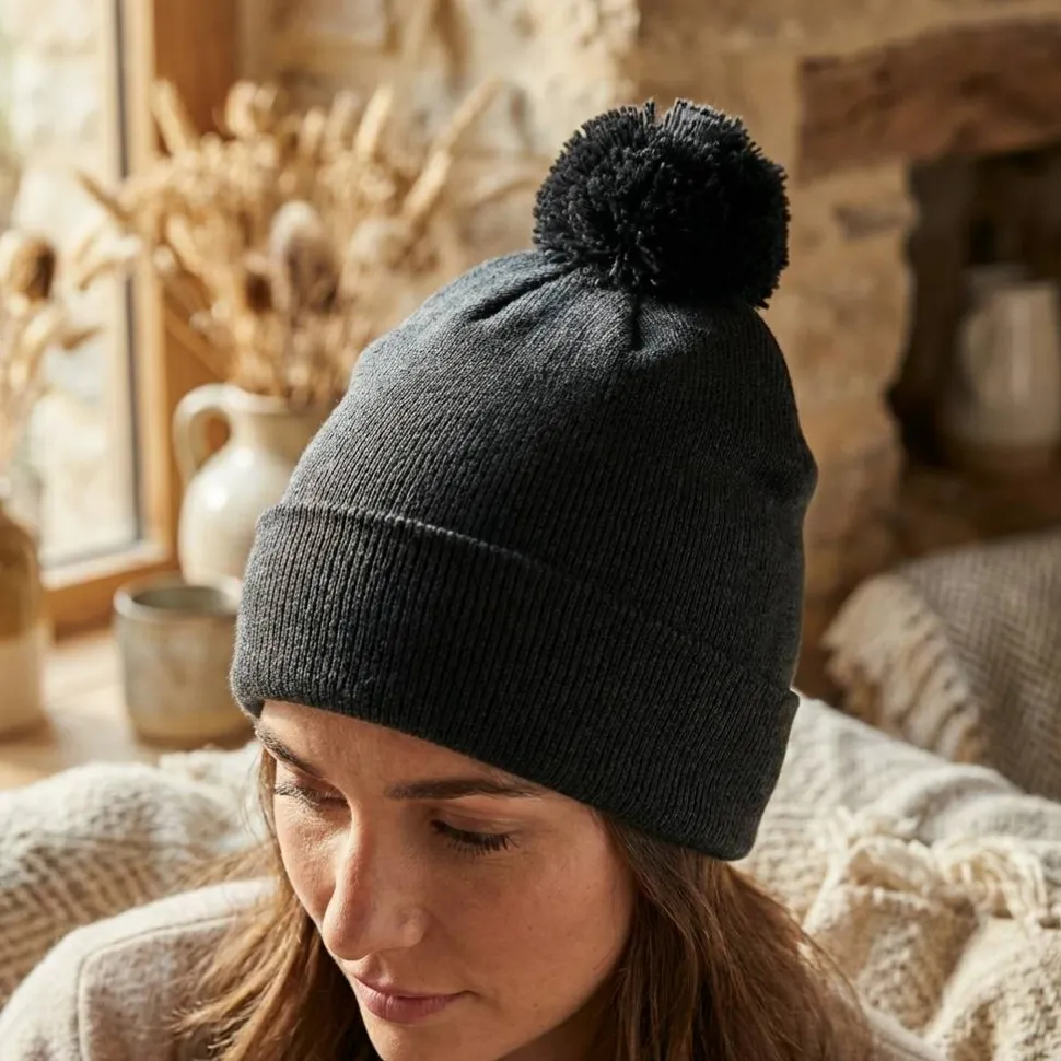BEECHFIELD BF439 - Bonnet avec pompon intérieur polaire