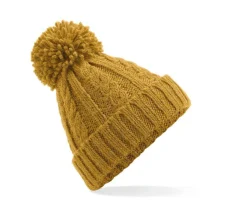 BEECHFIELD BF480 - Bonnet Douillet en Laine avec Pompon et Suprafleece