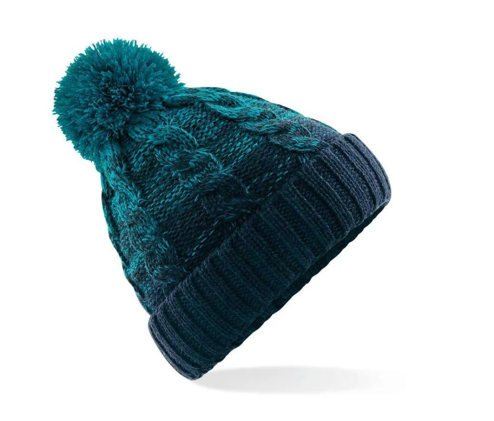Beechfield BF459 - Bonnet Douillet à Pompon en Laine Synthétique