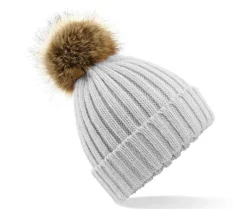Beechfield BF412 - Bonnet grosse maille Pop Pom