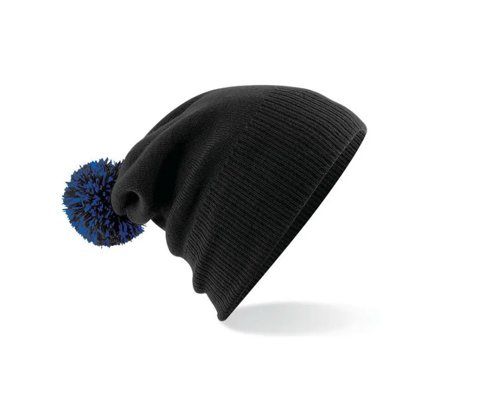 Beechfield BF450 - Bonnet Tendance avec Pompom Bicolore