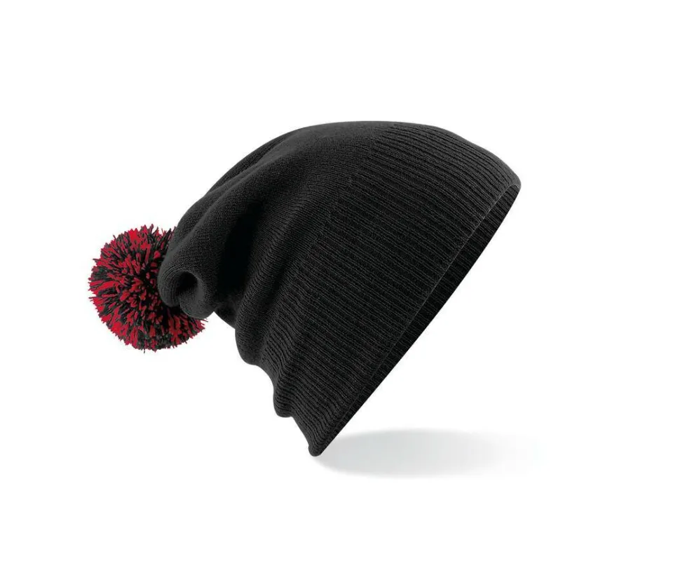 Beechfield BF450 - Bonnet Tendance avec Pompom Bicolore