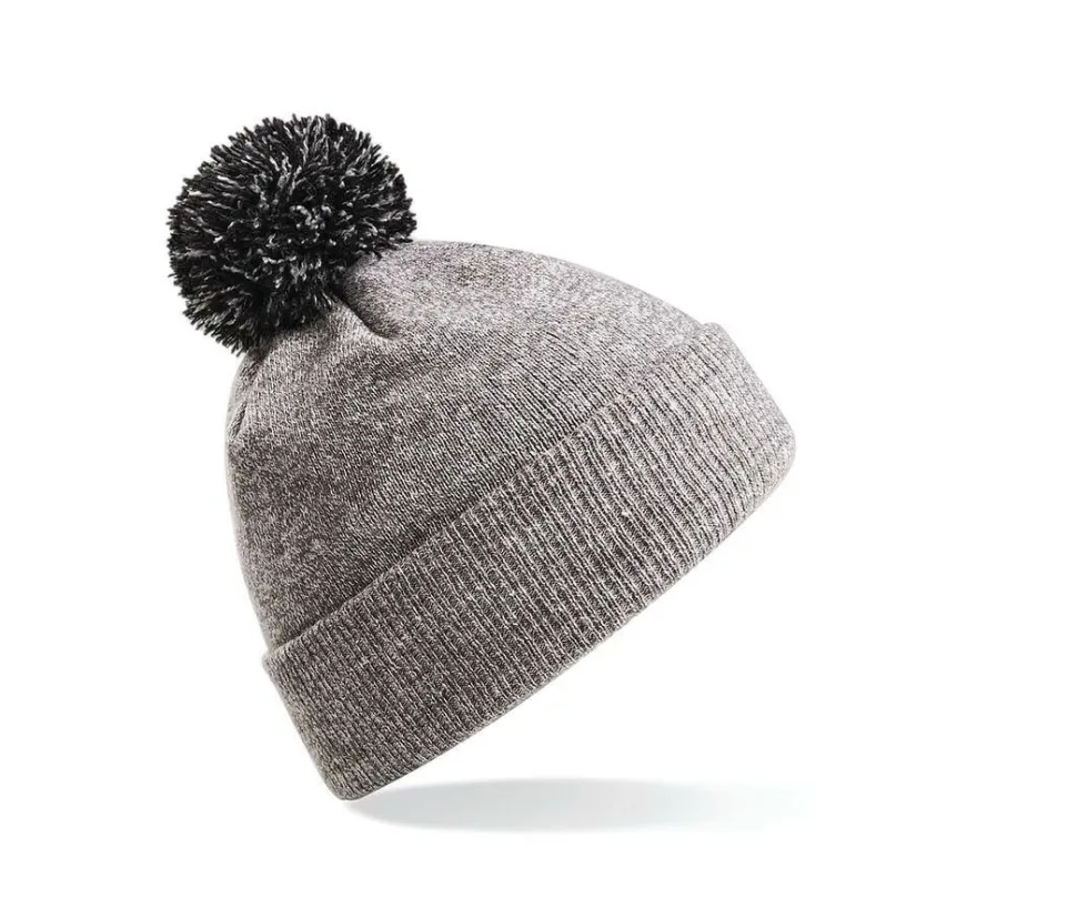 Beechfield BF450 - Bonnet Tendance avec Pompom Bicolore