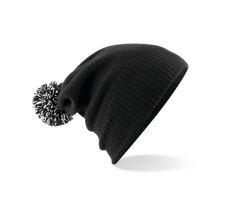 Beechfield BF450 - Bonnet Tendance avec Pompom Bicolore