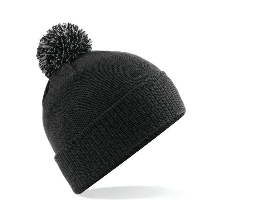 Beechfield BF450 - Bonnet Tendance avec Pompom Bicolore