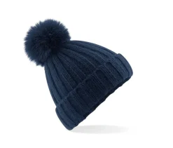 Beechfield BF413 - Bonnet Verbier grosse maille Pop Pom