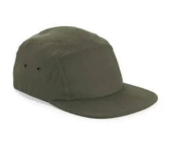 BEECHFIELD BF654 - Casquette Cinq Panneaux avec Visière Plate