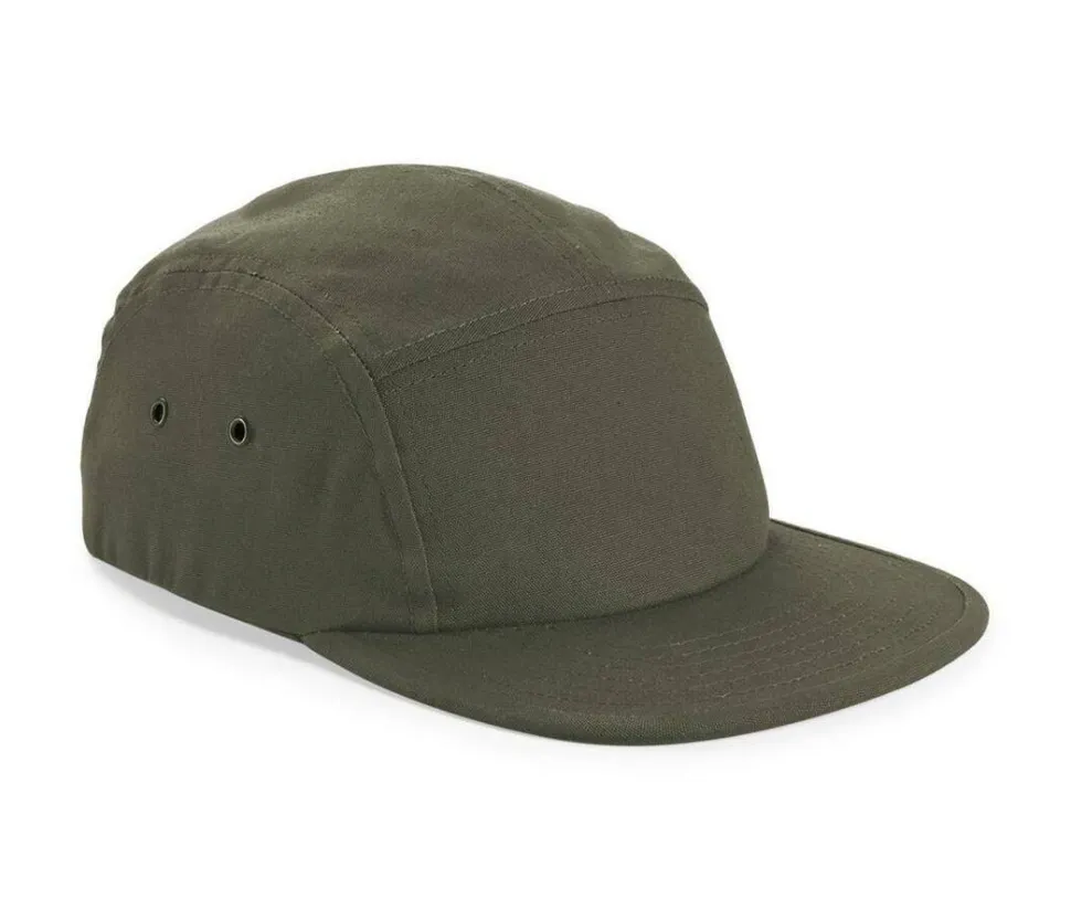 BEECHFIELD BF654 - Casquette Cinq Panneaux avec Visière Plate