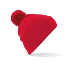 Beechfield BF426 - Chapeau d'Hiver Élégant avec Pompon en Fausse Fourrure