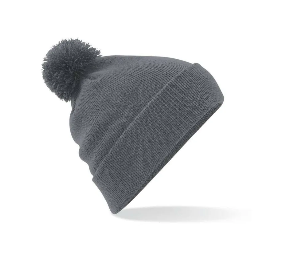 Beechfield BF426 - Chapeau d'Hiver Élégant avec Pompon en Fausse Fourrure