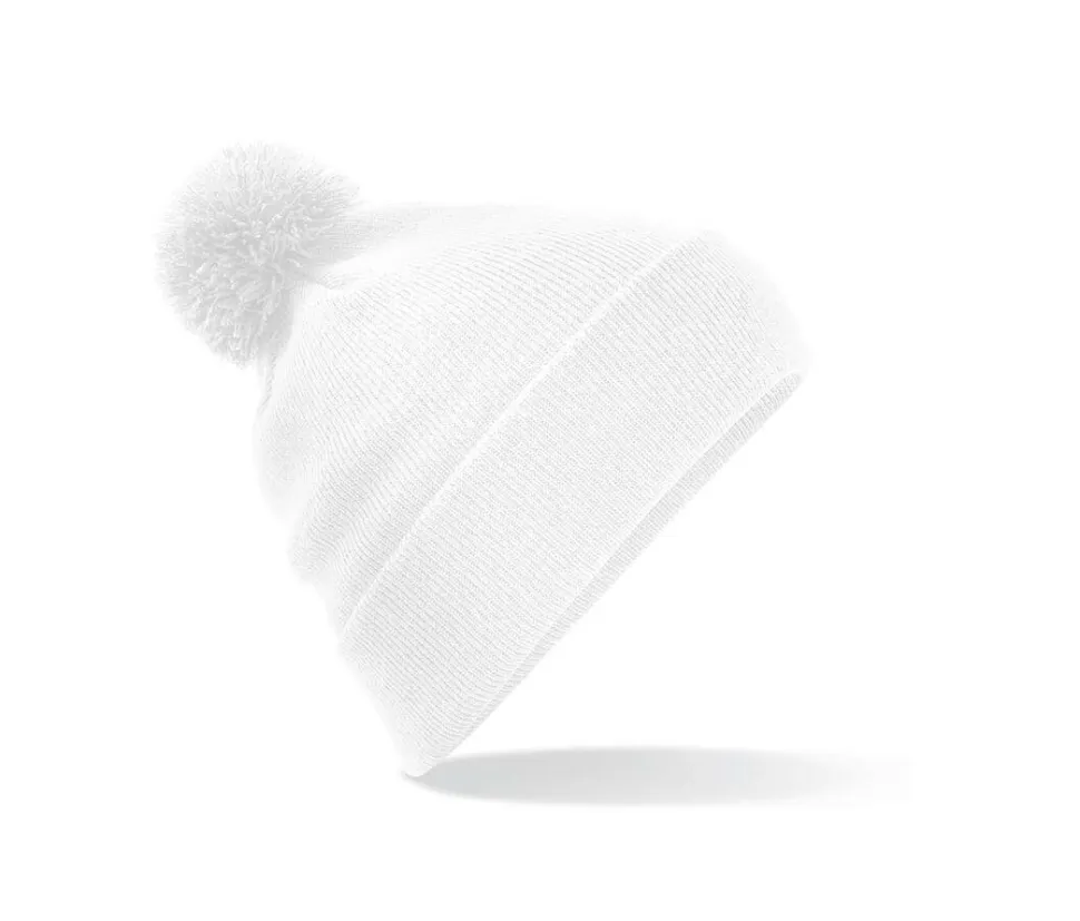 Beechfield BF426 - Chapeau d'Hiver Élégant avec Pompon en Fausse Fourrure