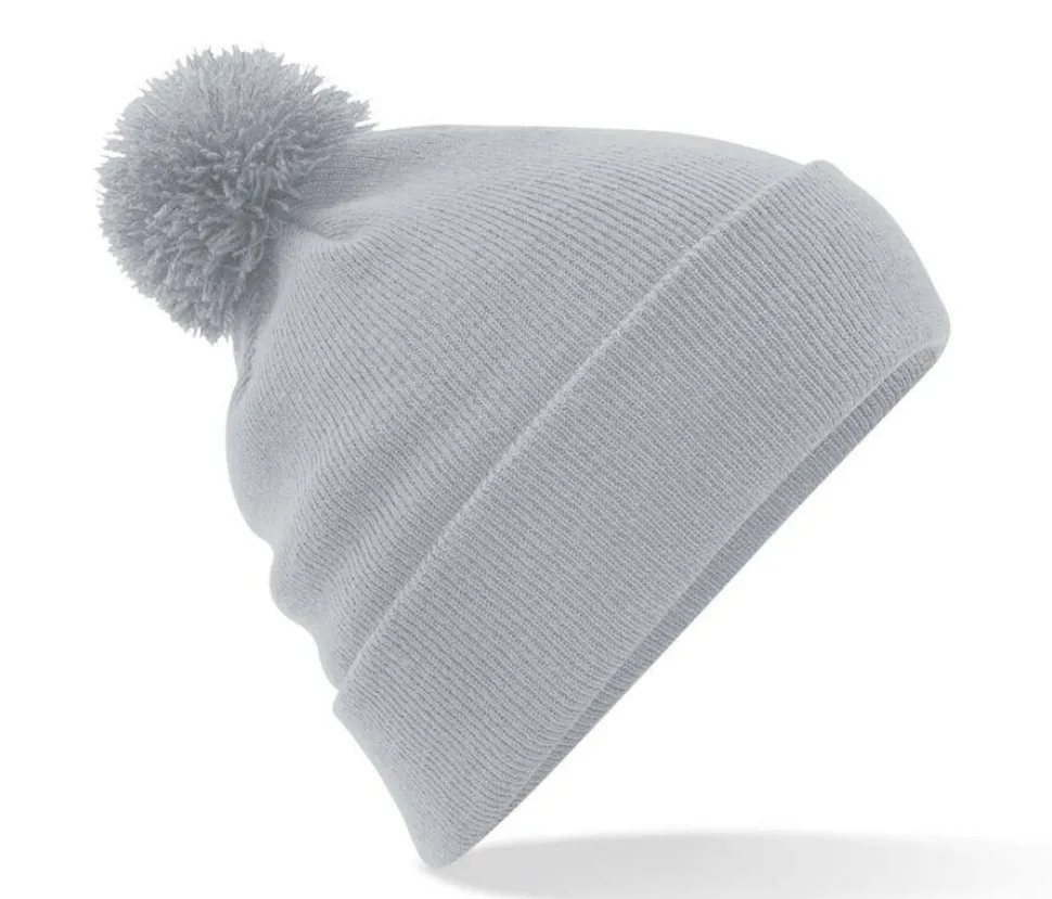 Beechfield BF426 - Chapeau d'Hiver Élégant avec Pompon en Fausse Fourrure