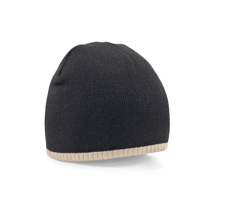 Beechfield BF44C - Two-tone beanie knitted hat