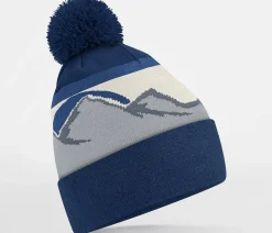 BEECHFIELD BF395R - Bonnet avec pompon Mountain Peaks
