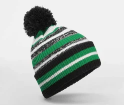 BEECHFIELD BF474R - Bonnet avec pompon pour supporters