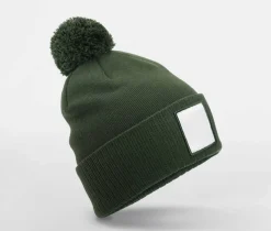 BEECHFIELD BF338R - Bonnet avec pompon et patch