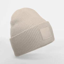 Beechfield B336R - Bonnet à large revers avec patch ton sur ton