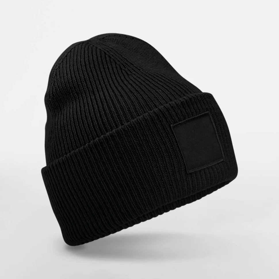 Beechfield B336R - Bonnet à large revers avec patch ton sur ton