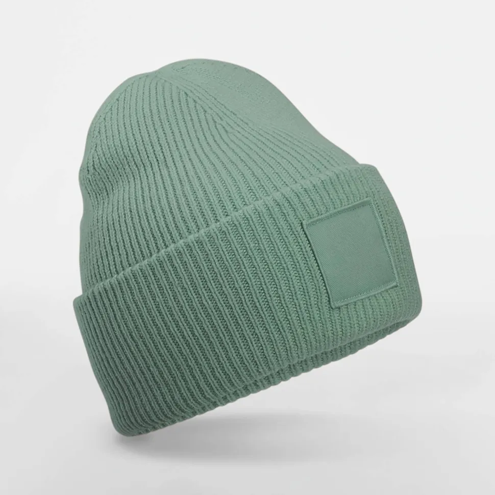 Beechfield B336R - Bonnet à large revers avec patch ton sur ton
