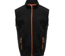 BLACK&MATCH BM500 - Bodywarmer polaire contrasté
