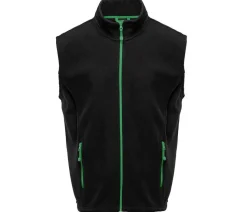 BLACK&MATCH BM500 - Bodywarmer polaire contrasté