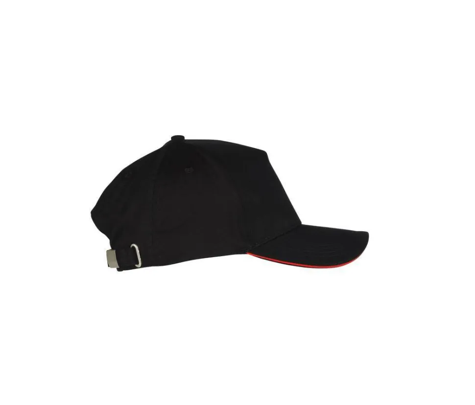 Black&Match BM910 - Casquette 5 Panneaux 100% Coton