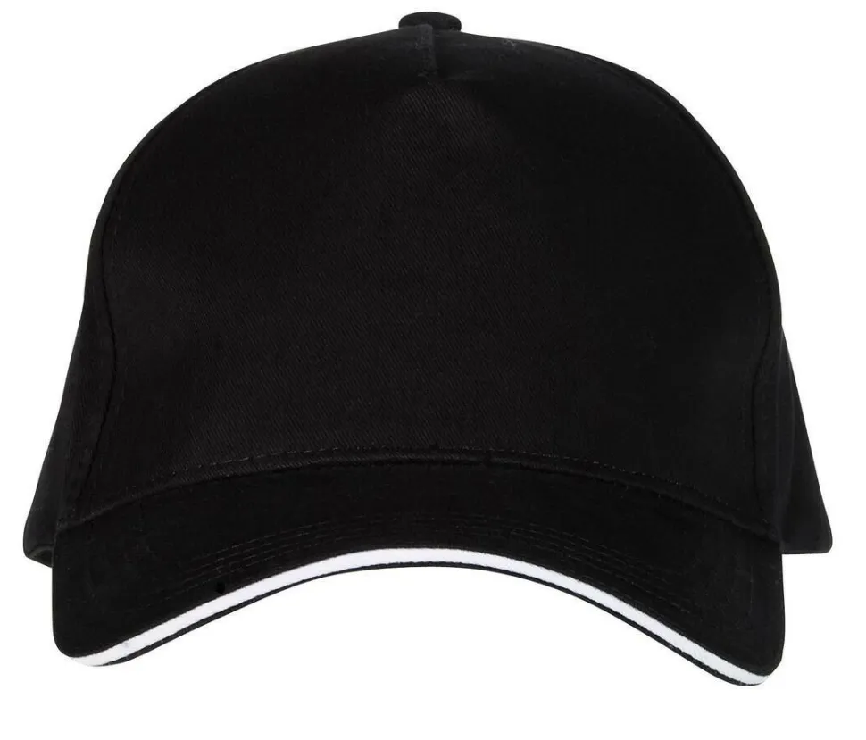 Black&Match BM910 - Casquette 5 Panneaux 100% Coton