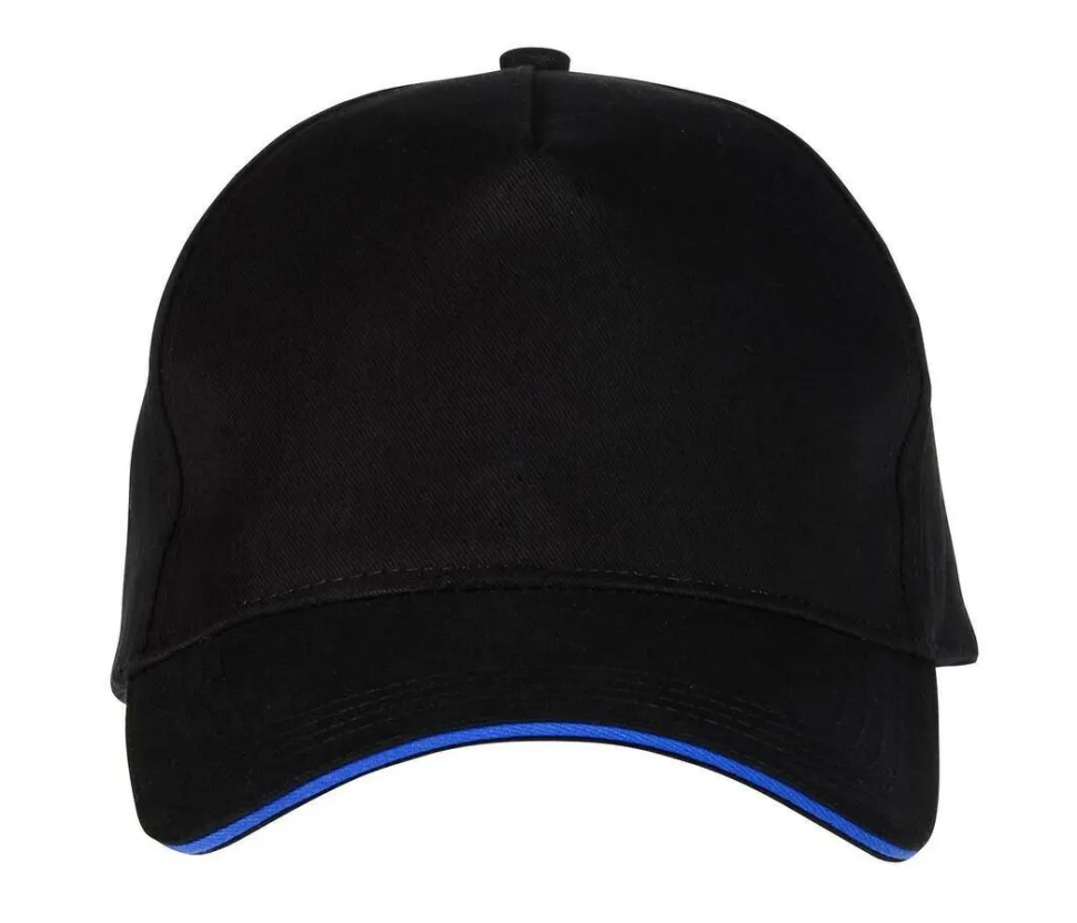 Black&Match BM910 - Casquette 5 Panneaux 100% Coton