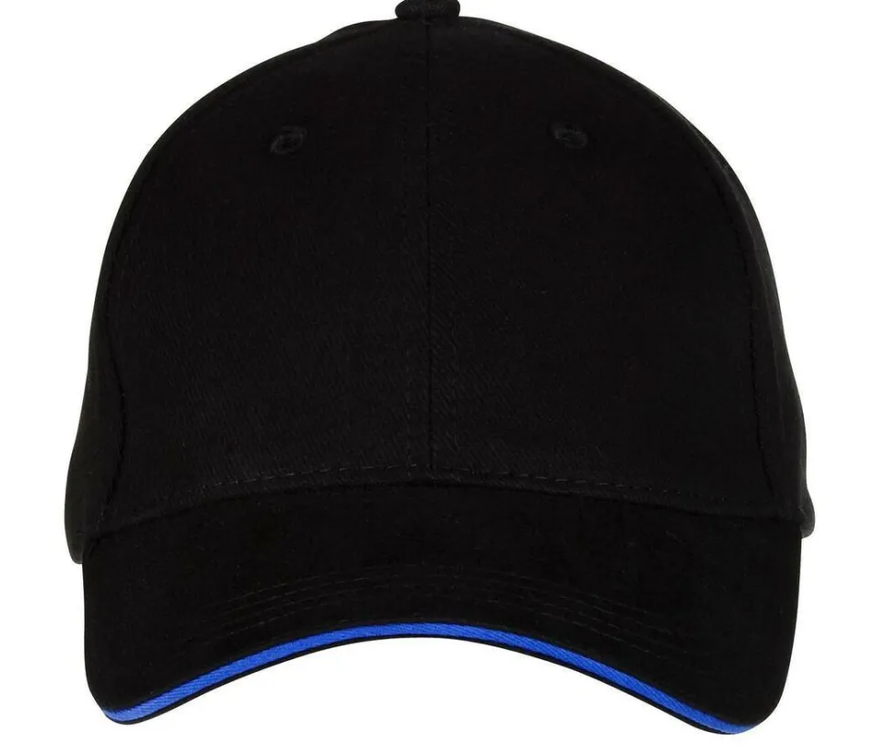 Black&Match BM911 - Casquette 6 Panneaux Sandwich