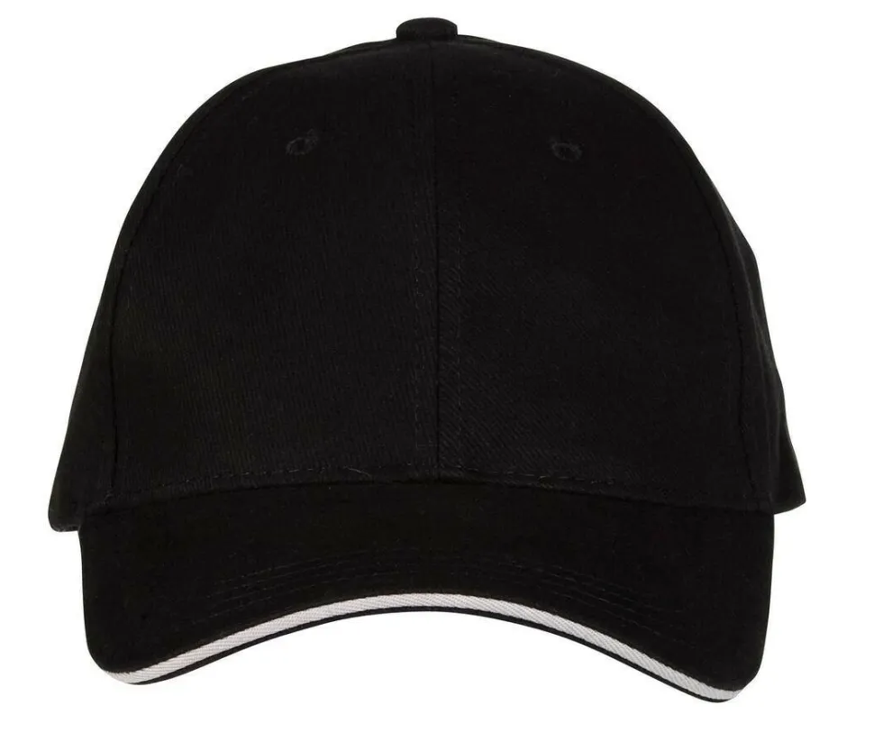 Black&Match BM911 - Casquette 6 Panneaux Sandwich