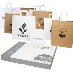 Boîte d'échantillons de sacs en papier Kraft - EgotierPro 1PW005