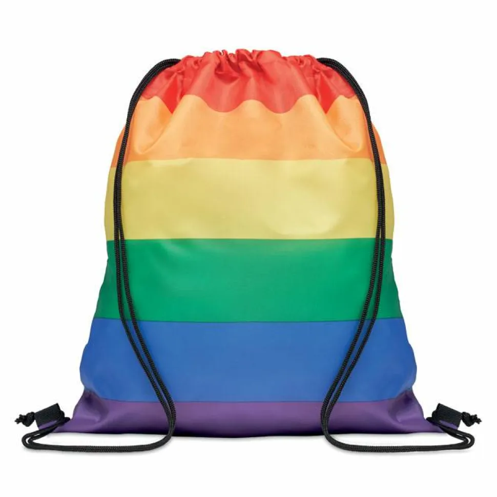 BOW Sac à cordon arc-en-ciel RPET - GiftRetail MO6436