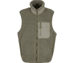 BUILD YOUR BRAND BY407 - Bodywarmer polaire coupe-vent