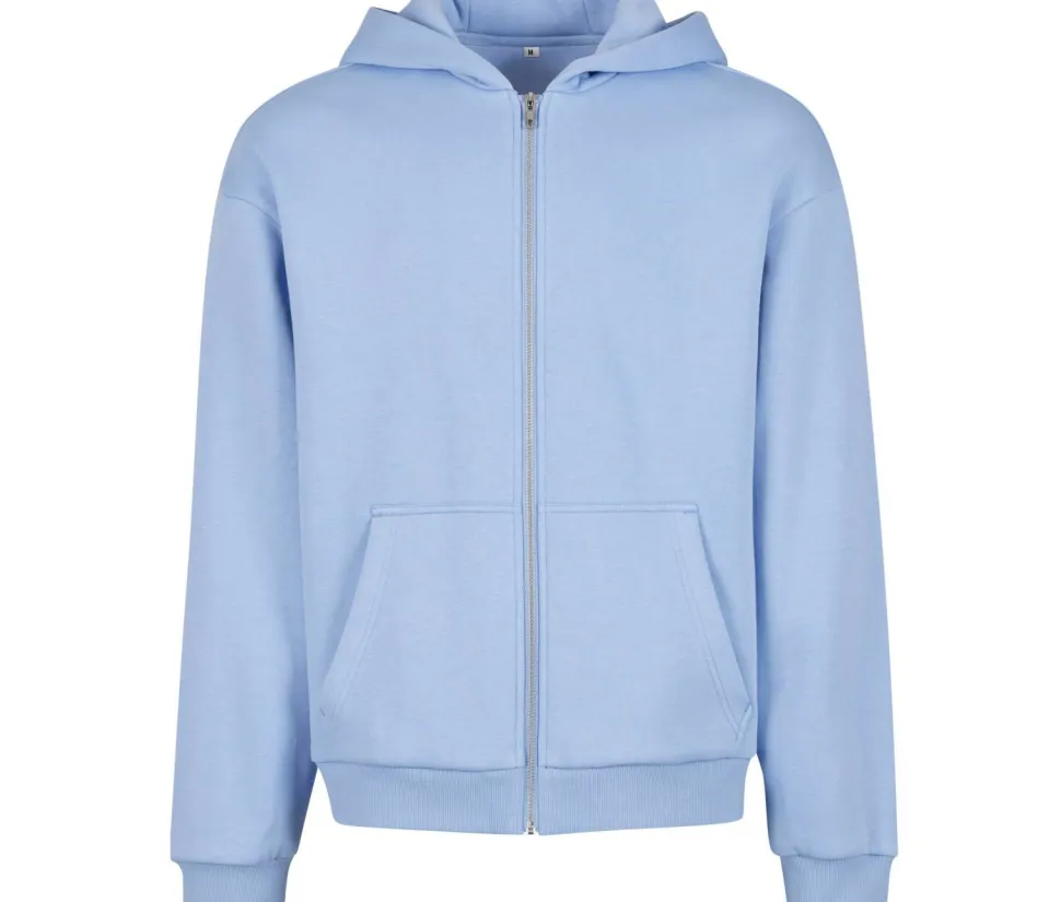 BUILD YOUR BRAND BY285 - FLUFFY ZIP HOODY