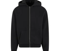 BUILD YOUR BRAND BY285 - FLUFFY ZIP HOODY