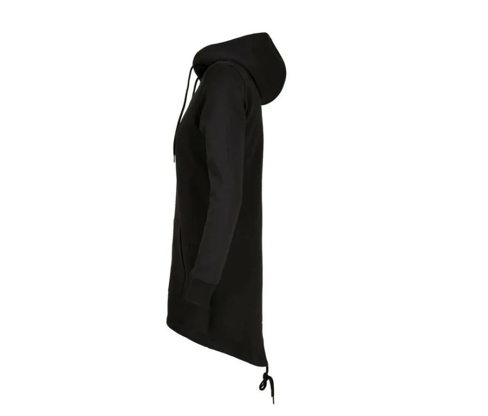 BUILD YOUR BRAND BY148 - Long sweat zippé à capuche