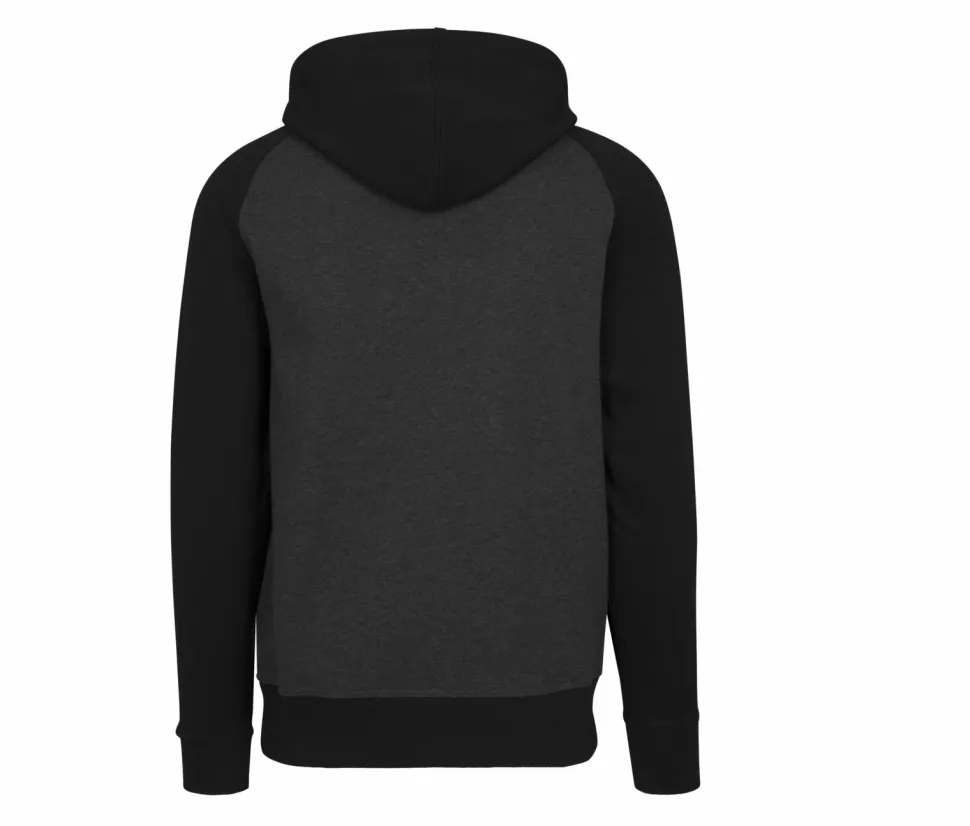 BUILD YOUR BRAND BY077 - Sweat capuche manches raglan