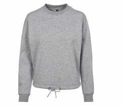 BUILD YOUR BRAND BY058 - Sweat femme oversize col rond