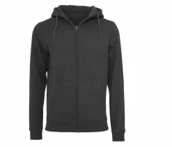 BUILD YOUR BRAND BY012 - Sweat zippé capuche lourd