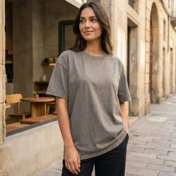 BUILD YOUR BRAND BY270 - Tee-shirt femme délavé
