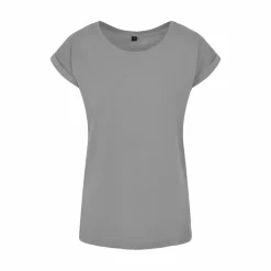 BUILD YOUR BRAND BY021 - T-shirt Femme Élégance Coton Léger