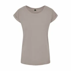BUILD YOUR BRAND BY021 - T-shirt Femme Élégance Coton Léger