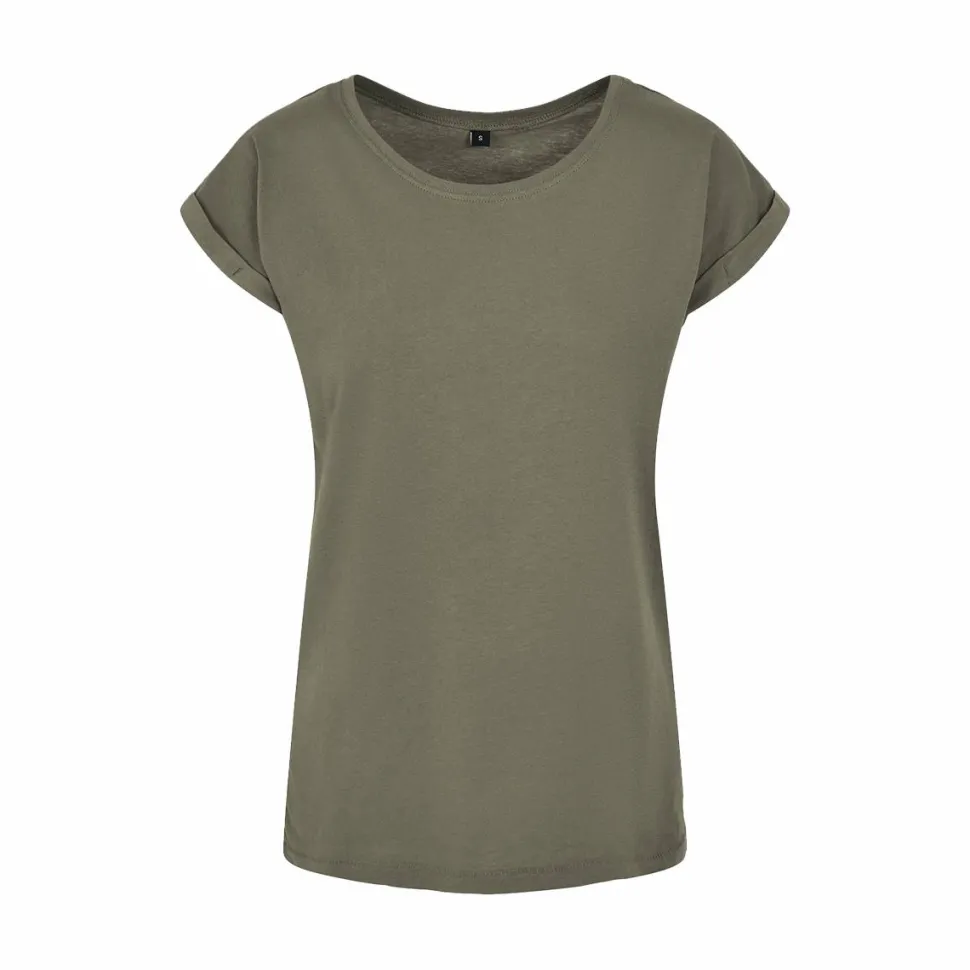 BUILD YOUR BRAND BY021 - T-shirt Femme Élégance Coton Léger