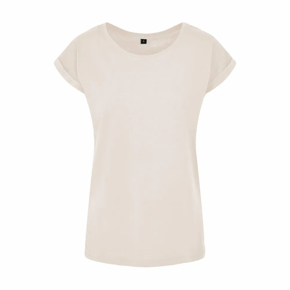 BUILD YOUR BRAND BY021 - T-shirt Femme Élégance Coton Léger
